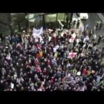 The Support for Tommy Robinson at the Old Bailey Court