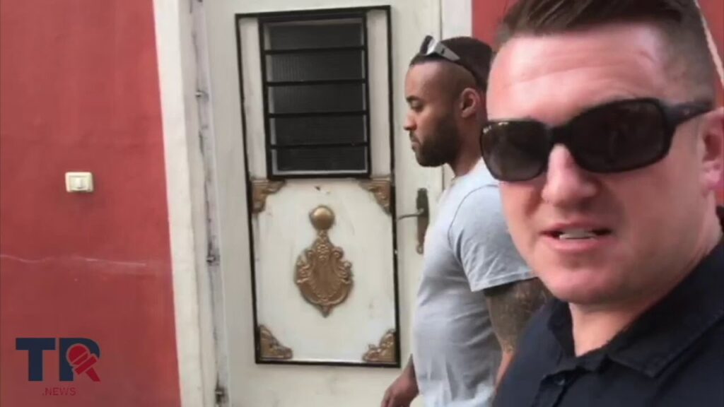 Tommy Robinson travels to “Palestine” and visits a refugee camp