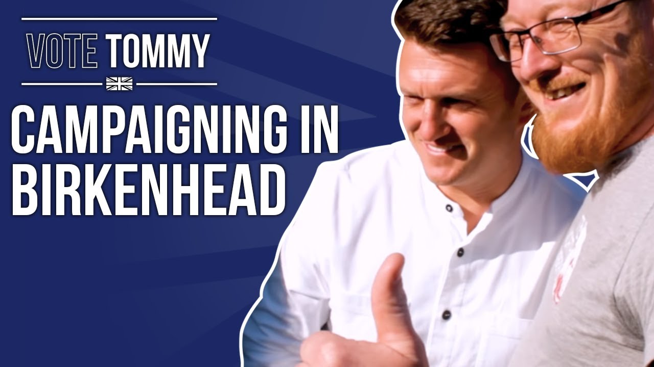 Tommy Robinson MEP Campaign in Birkenhead