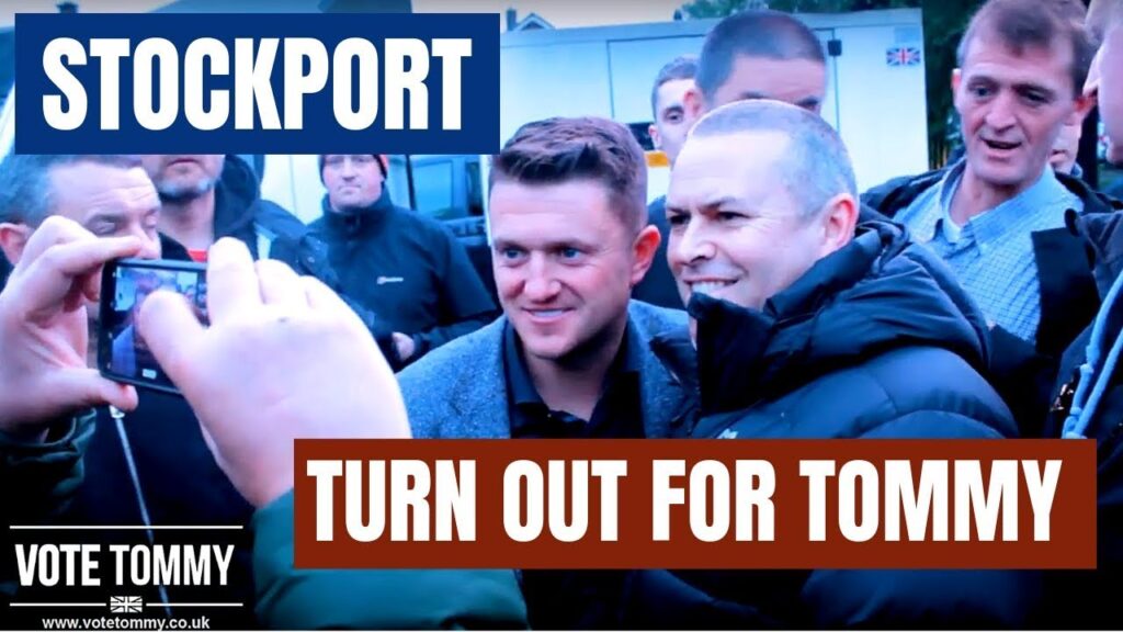 Tommy Robinson MEP Campaign in Stockport
