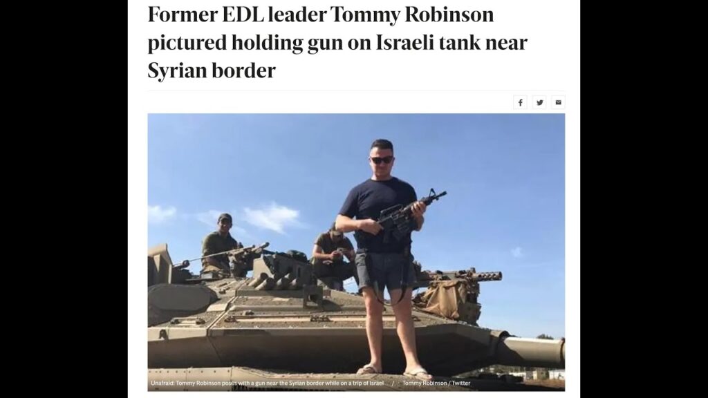 Tommy Robinson talks Israel Palestine May 2021