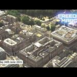 HELICOPTER LIVE FEED: Freedom March Live 26th June 2021 – LONDON