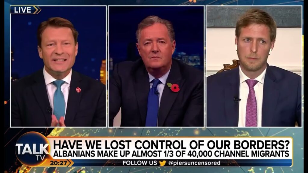 Richard Tice Discussing The Migrant Crisis With The Crown Prince Of Albania | Talk TV | 7th NOV 2022