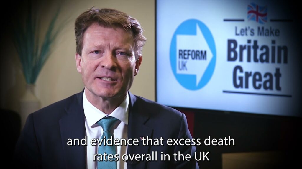 Richard Tice repeats his demand for an independent investigation into excess deaths