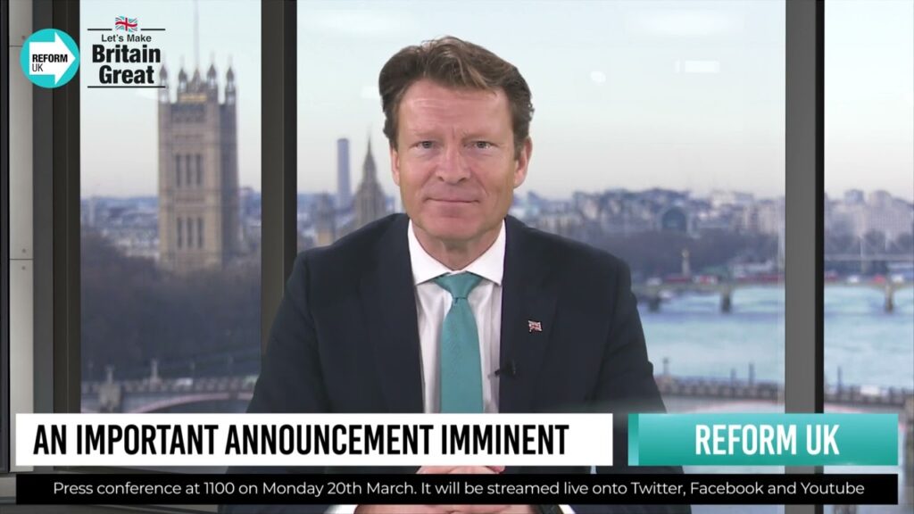 ALERT | REFORM UK TO MAKE A MAJOR ANNOUNCEMENT | 1100 20TH MARCH
