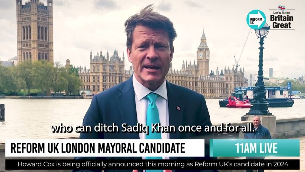 LIVE | 1100 | REFORM UK ANNOUNCES LONDON MAYORAL CANDIDATE