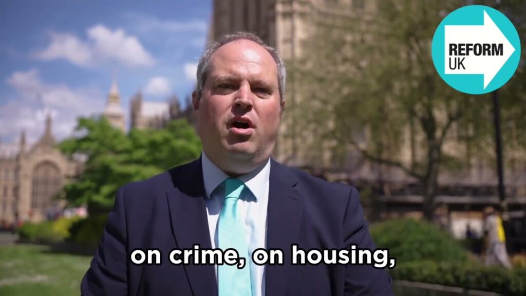 Reform UK’s Alex Wilson reacts after being elected to the London Assembly yesterday.