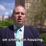 Reform UK’s Alex Wilson reacts after being elected to the London Assembly yesterday.