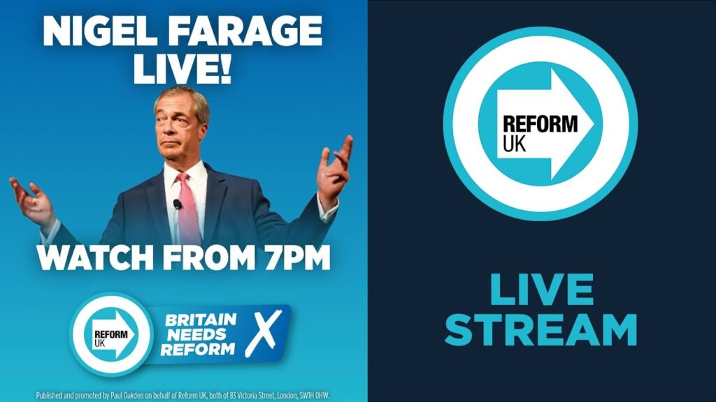 FARAGE REACTS TO NEW POLL SHOWING REFORM UK TO WIN 18 SEATS