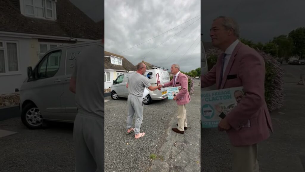 Nigel Farage out on the campaign trail