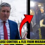 CHAOS As UK Police Lose Control & Flee From Migrant Gang!
