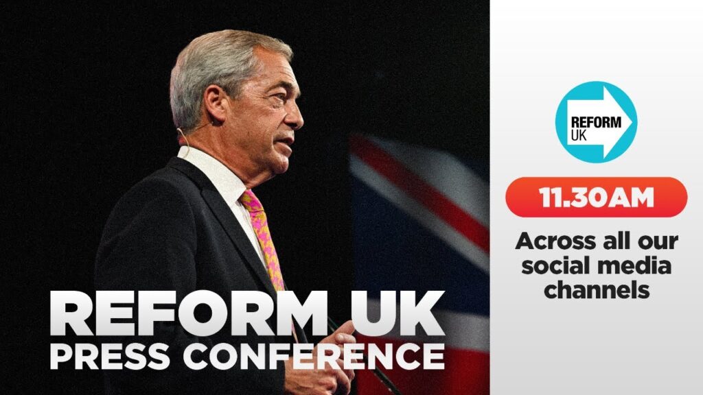 🚨PRESS CONFERENCE LIVE: Major announcements from Reform UK