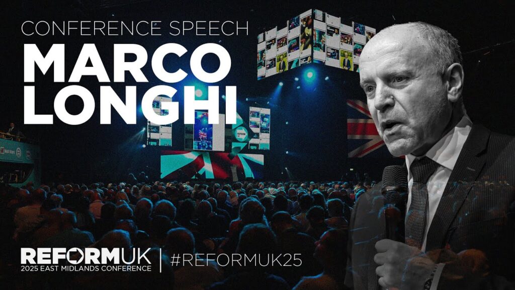 Marco Longhi Speech at Reform UK East Midlands Conference