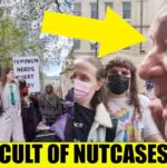 INSANE Left Wing Male Activists SCREAM in Women’s Faces At Protests!