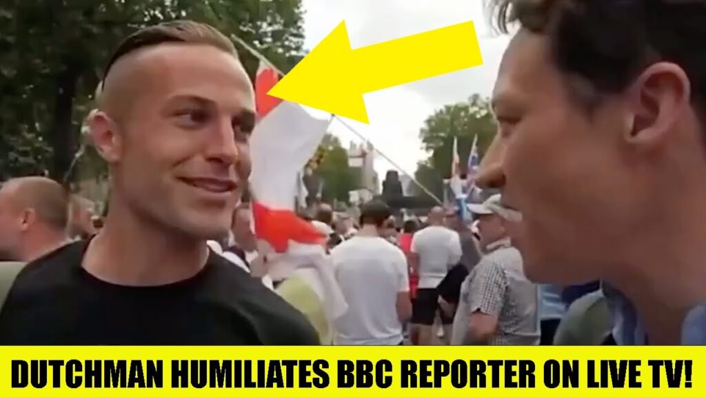 Dutchman HUMILIATES BBC Reporter On Live TV While SMACKING Camera Out The Way!