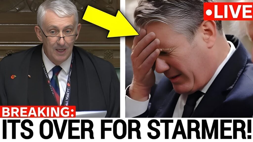 1 MIN AGO: Keir Starmer BREAKS DOWN as House Speaker NAMES Nigel Farage NEXT PM on LIVE TV!