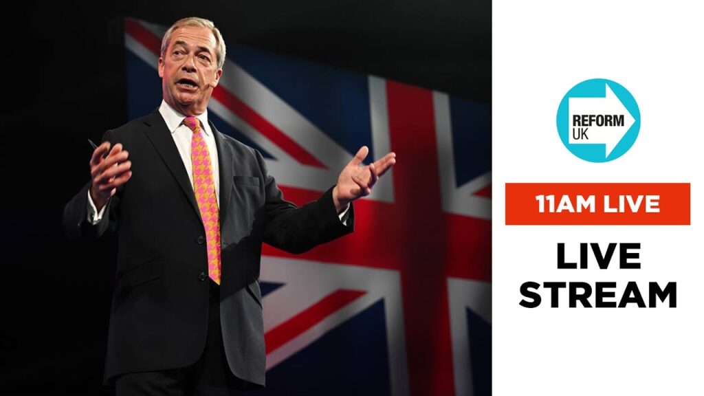 Reform UK leader Nigel Farage gives his pitch to working people.