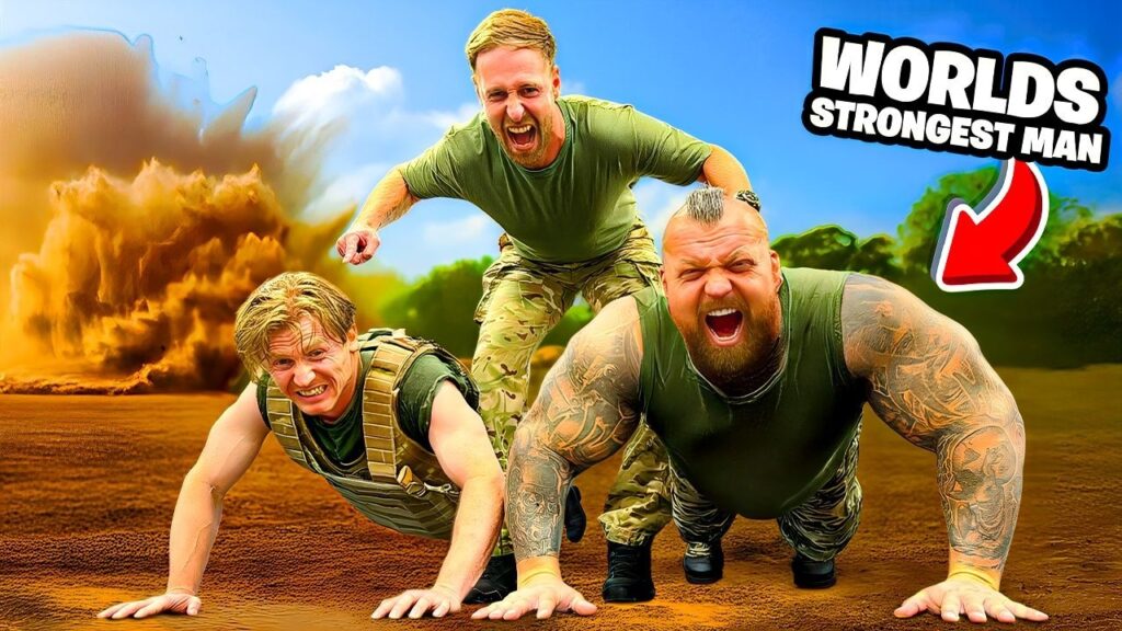 World’s Strongest Man Tries British Army Fitness Test | Passes?!