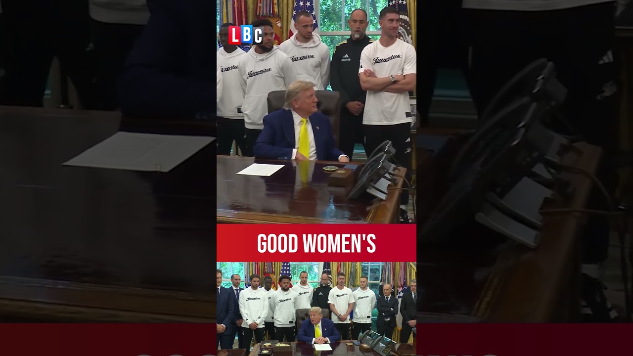 Donald Trump asks Juventus men: ‘Could a woman make your team?’ | LBC