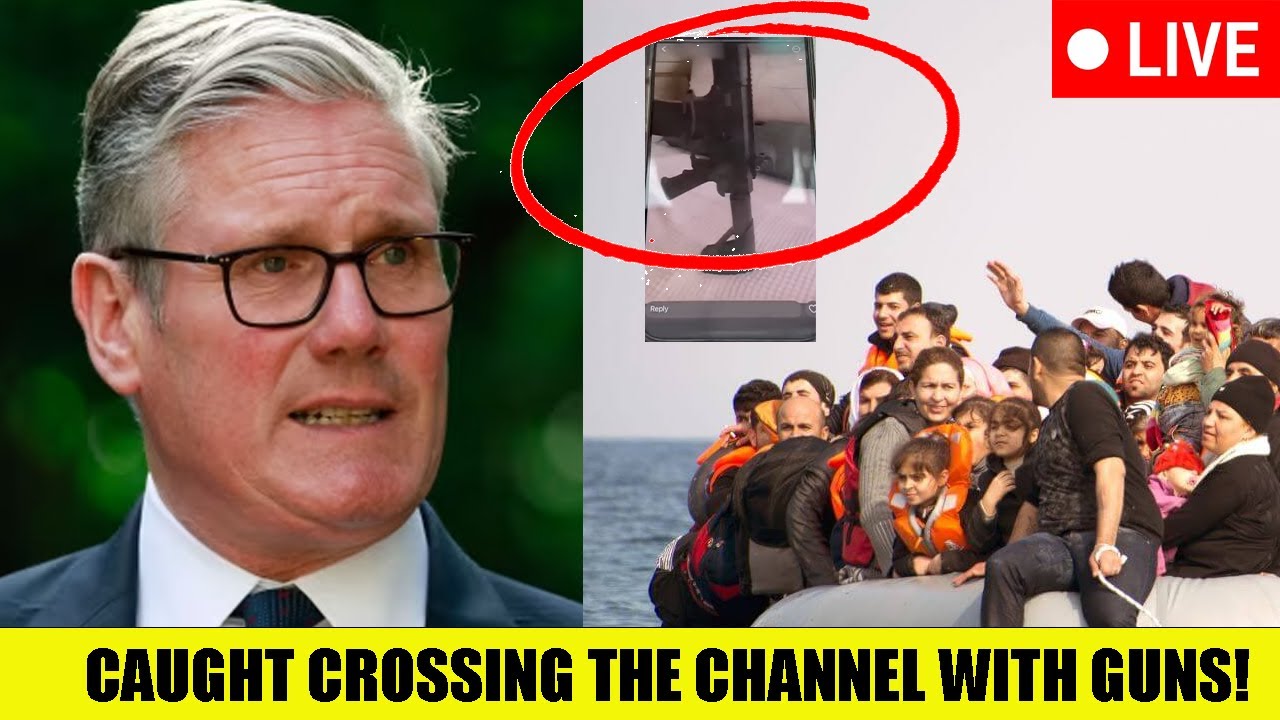 🚨BREAKING: Smugglers ARMED With Guns Caught Crossing The Channel!