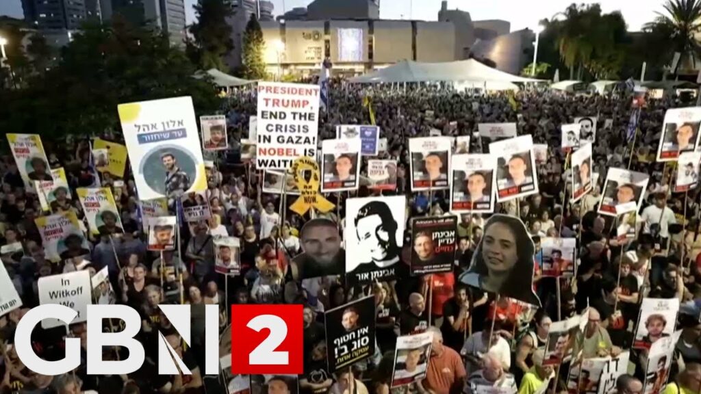 WATCH: Thousands of Israelis rally against the Netanyahu government