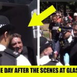 British Patriot ARRESTED By Swarm Of Cops For Heckling Palestine Mob TODAY In London!