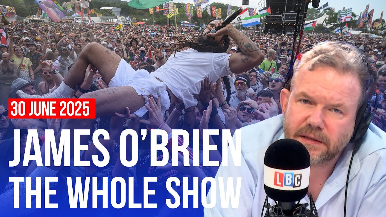 Why it’s easier to talk about an idiot at Glastonbury than Gaza | James O’Brien – The Whole Show