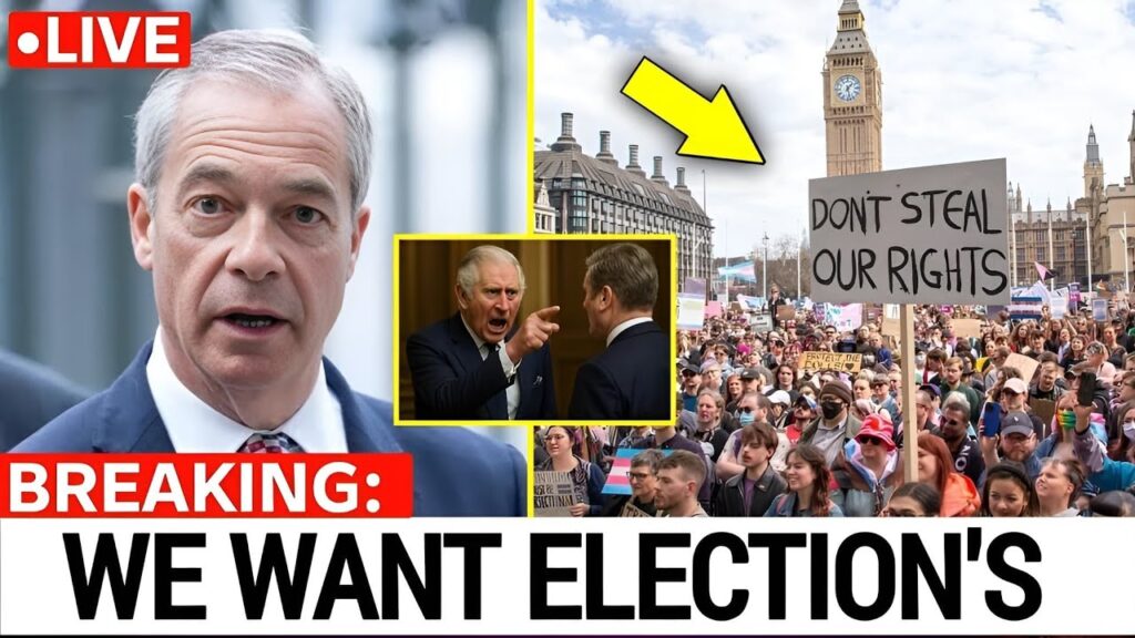 1 MIN AGO: Voters MARCH to Buckingham Palace & Demand ELECTION as Reform UK Hits 74-Seat MAJORITY!