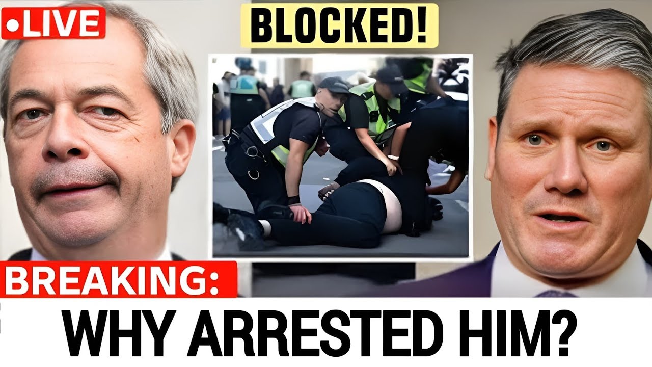 5 MINUTE AGO: Starmer GOES HAYWIRE as Nigel Farage BLOCKS Arrest of Anti-Labour Protesters!
