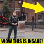 🚨SHOCKING: Man Armed with MACHETE Surrounded by Police Outside British Hospital!