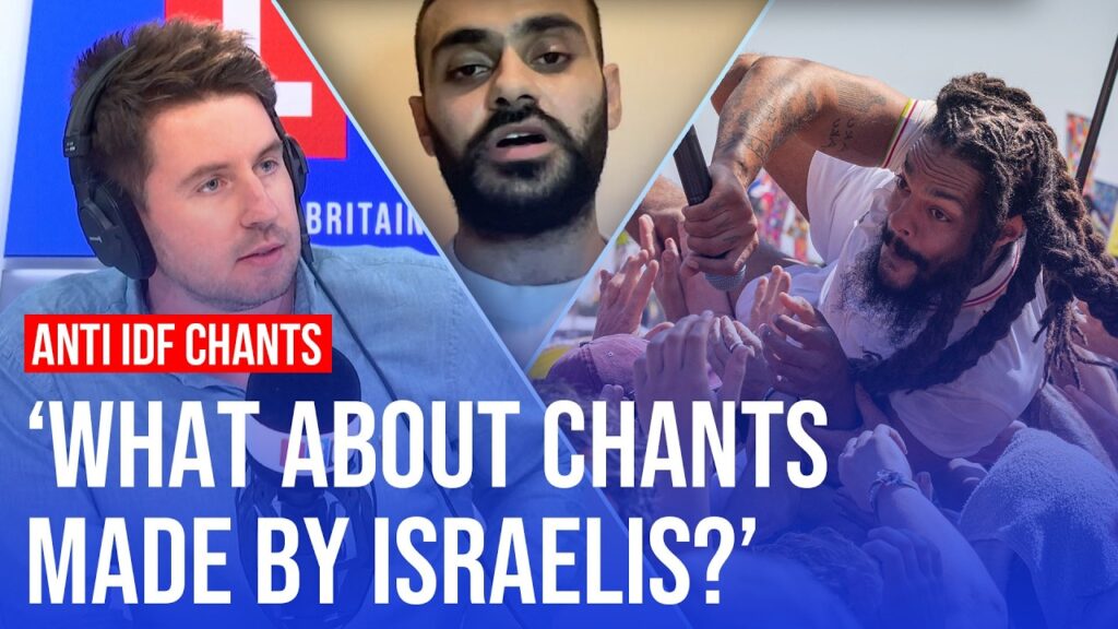 Ben Kentish debates Bob Vylan’s IDF chant with Palestinian journalist | LBC